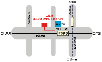 マップ：東京本社