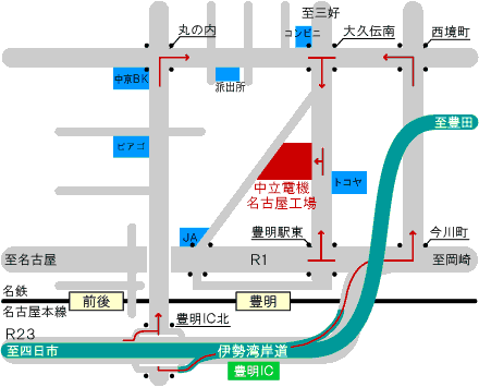 マップ:名古屋工場