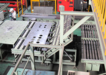 Sheet metal processing line